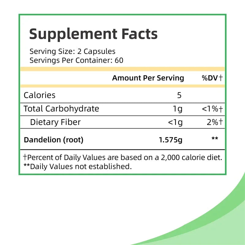 Dandelion High quality Vitality Capsules™